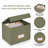 Linen Recipe Box Set - Incl. 50X 4X6 Inch Recipe Cards And Matching Dividers To Easily Organize Up To 250 Recipes