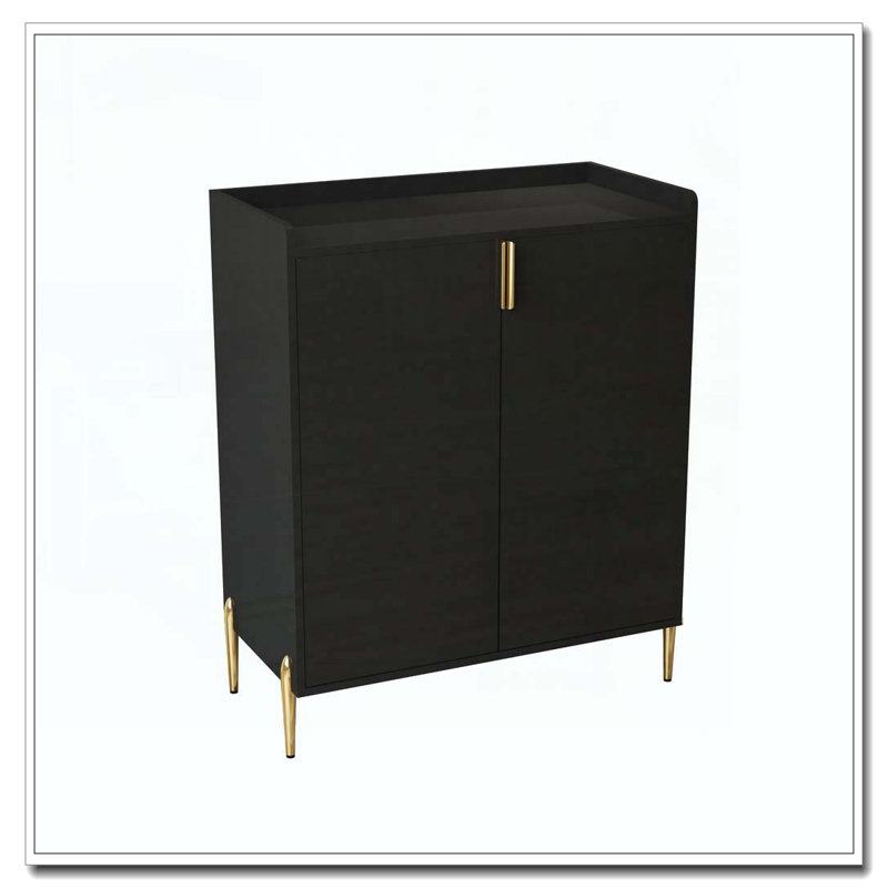 Armoire en bois 2 portes, Noir