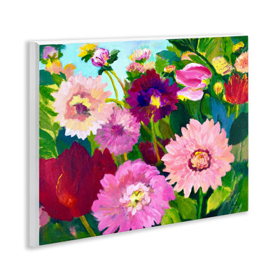 Tea Garden Mums Wall Plaque, design by Lee Ann Zirbes