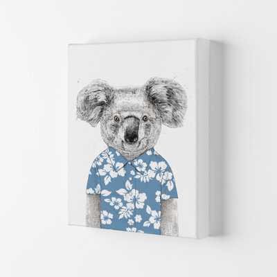 Summer Koala 1 Piece Wall Art