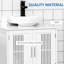- Tablette ajustable pour meuble-lavabo de salle de bain blanc