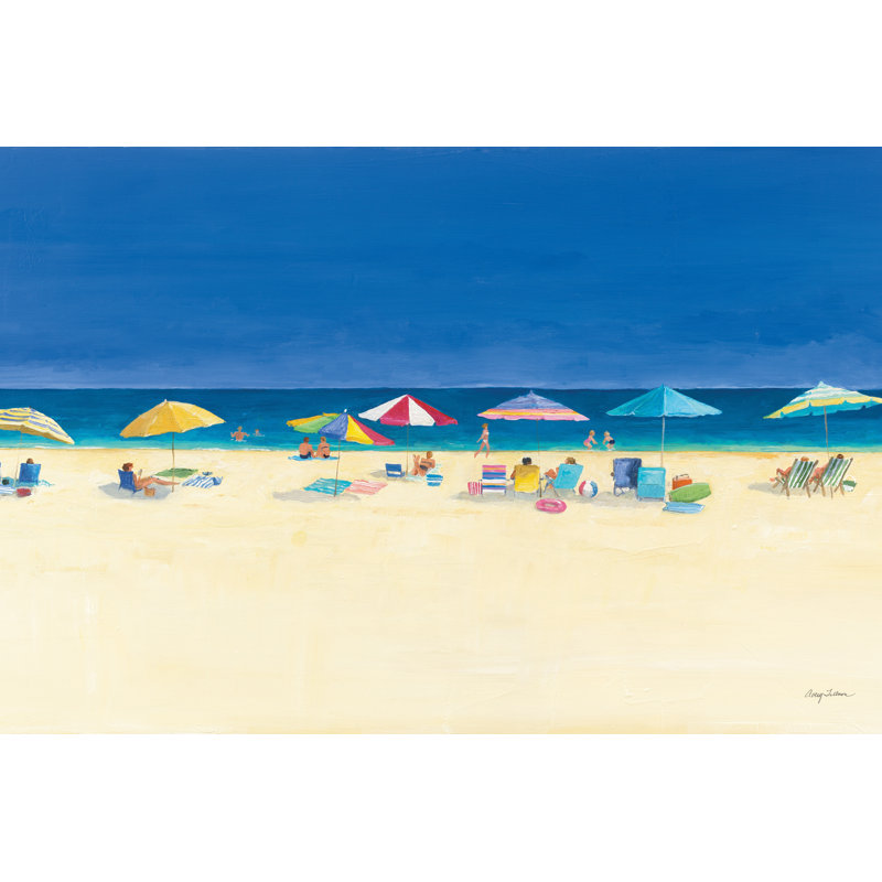 Day At The Beach by Avery Tillmon - Wrapped Canvas Painting, 20cm H x 30cm W