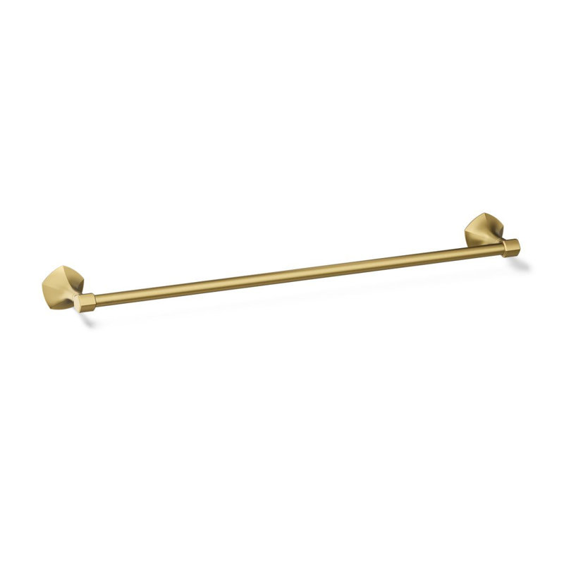 Barre à serviettes occasion, H 2,31 po x l 24 po x P 3,5 po, Laiton brossé moderne éclatant