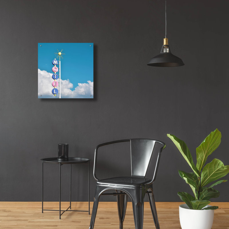 Art mural en verre Red Barrel Studio® Premiere par Carlos Vargas, H 16 po x l 24 po x P 0,2 po