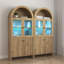 Armoire de rangement arquée avec éclairage DEL-121556364