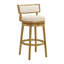 Tabouret de bar de cuisine pivotant en bois Noely Modern Farmhouse-1603604192-1603604193-1603604218