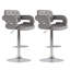 Tabouret de bar rotatif à hauteur ajustable Quira-1810062788