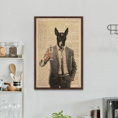 " Canine Cheers " Graphic Art Print