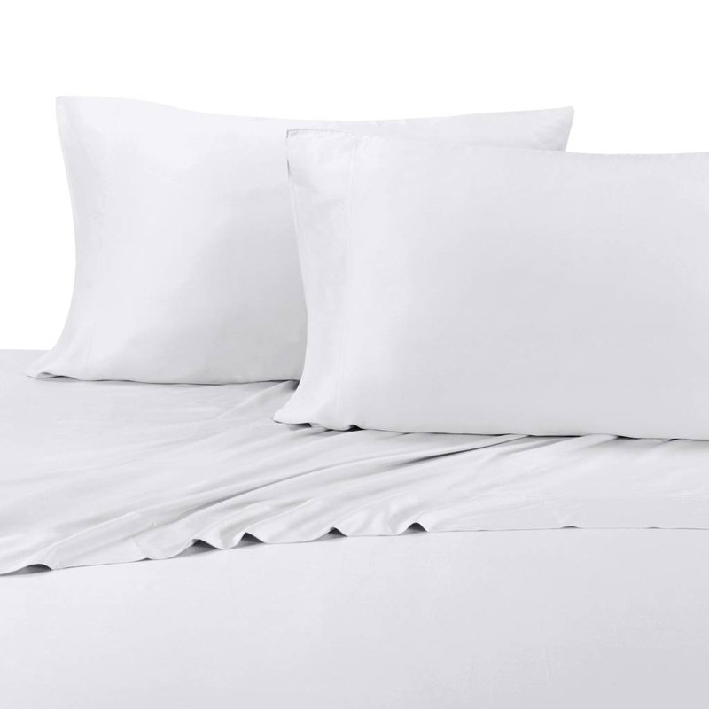 Egyptian Cotton Sateen Sheet Set, 600, Blue, California King Sheet Set with Fitted Sheet