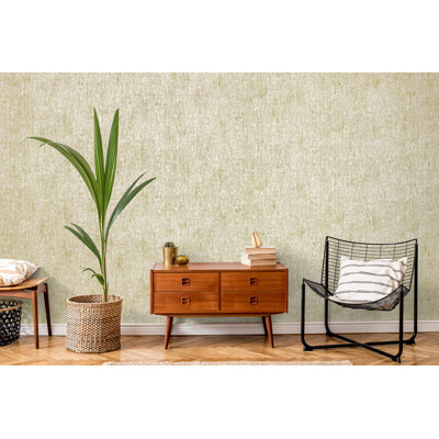 Crafted Silky Metallic Base Texture Design 33' L x 21" W Wallpaper Roll