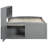 Gray Daybed With Bedside Cabinets, 4 Drawers & Practical Upper Storage Shelves Cabinets And In - Stable Dependable-393664120