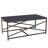 Outdoor Modern Patio Iron Rectangular Coffee Table, 47" in.W x 25" in.D-1004827130