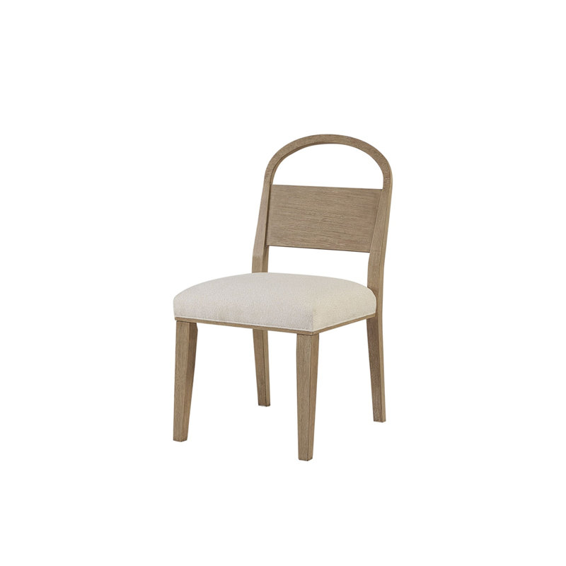 Chaise en bois à dossier arqué (ensemble de 2)