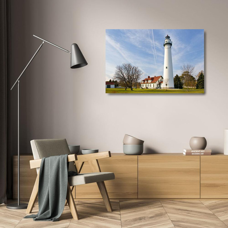 Wind Point Lighthouse, Wisconsin, 16" H x 24" W
