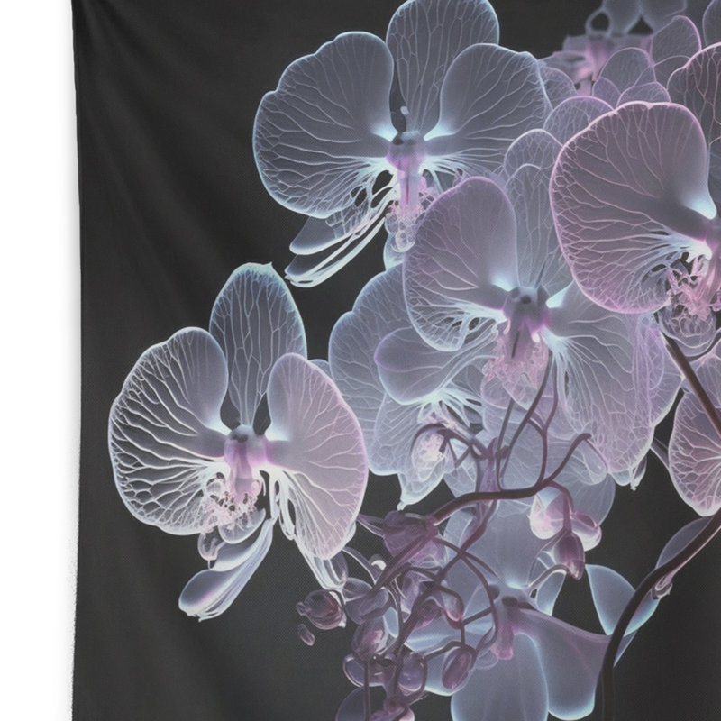 Tapisserie en polyester avec punaises, H 50 po x l 60 po