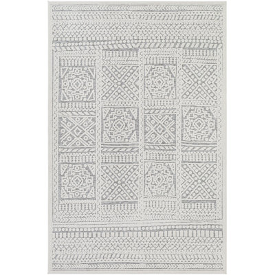 Tapis intérieur / extérieur crème / gris Emert