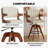 Adjustable Height Swivel Faux Leather Bar Stools (Set of 4)-146354424-146354426