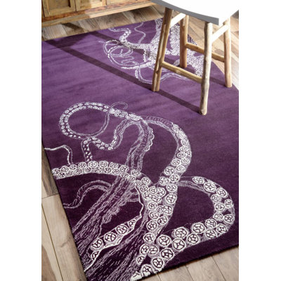 Tapis mauve Lilliana Octopus Tail