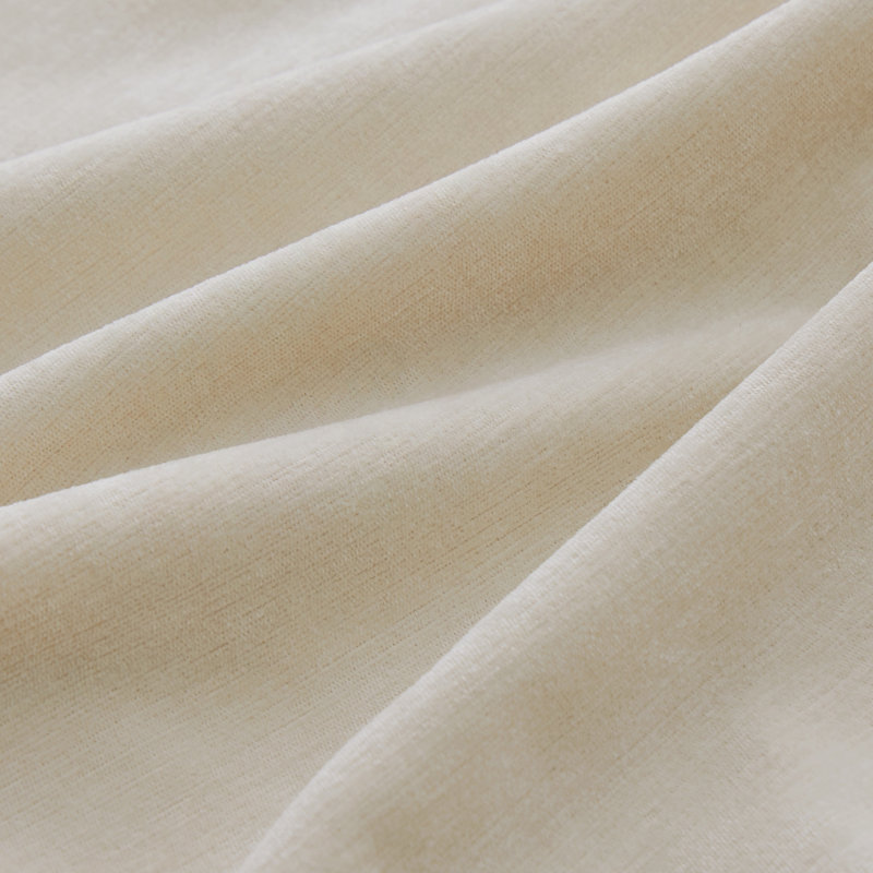 Canapé en L Chenille Cloud, Beige crème, H 37,4 po x l 73,2 po x P 57,8 po