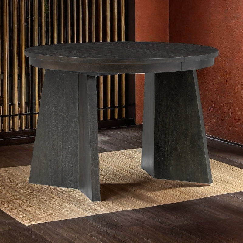 Table de salle à manger à rallonge Leslei, Espresso