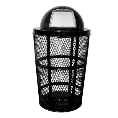 Poubelle en métal avec réceptacle de panier étendu 48 gallons