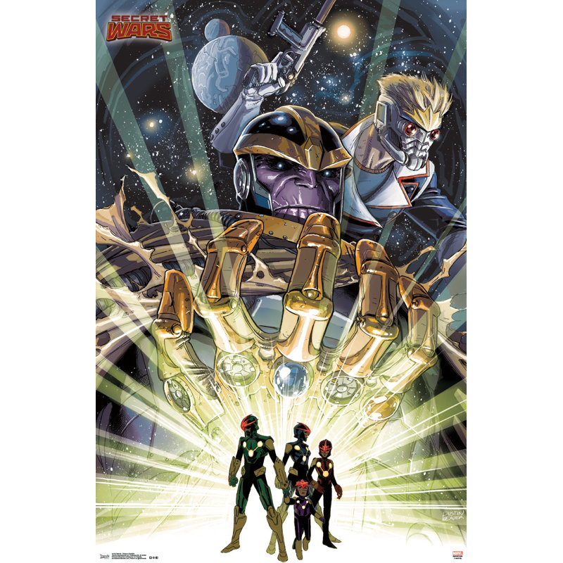 Impression sur papier gauntlet marvel-thanos