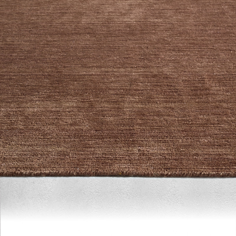 Jamal Hand Woven Wool Area Rug, Beige, Rectangle 72" x 108"