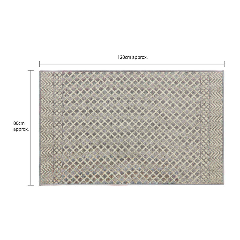 Non-Slip Geometric Indoor Doormat