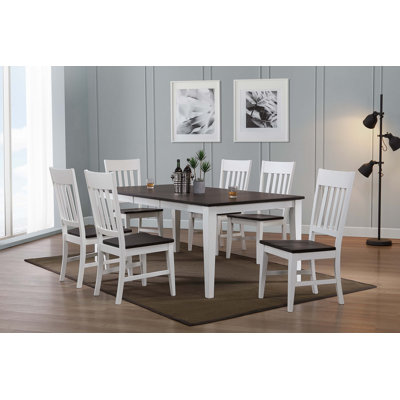7 Piece Solid Hardwood Dining Set Butterfly Leaf Included