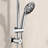Drill-Free Stainless Steel Slide Bar Combo Rain Showerhead 7-Setting Hand, Dual Shower Head Spa System-114230470