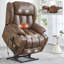 Fauteuil inclinable électrique Power Lift en métal et bois pour la détente à la maison