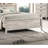 Contemporary White Wash Bed With Headboard Shelves And Built-In , Fabric Frame, Button Functional Features Full Lighting, Bedroom Furniture, Veneer, Design