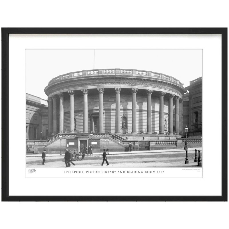Liverpool, Picton Library And Reading Room 1895 by Francis Frith - Single Picture Frame Print, 40cm H x 50cm W x 2.3cm D