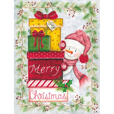Snowman & Presents by Lisa Kennedy