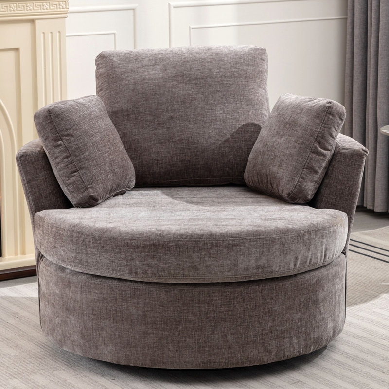 Fulce 40,2 po, Tissu chenille gris