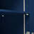 Rolling Kitchen Storage Island With Led Lights, Power Sockets, Fluted Glass Door & Large Capacity Storage, Navy Blue Outlets