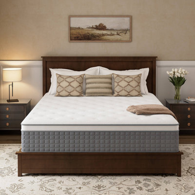 10" Medium Firm Cooling Gel Memory Foam and Individual Pocket Spring Hybrid Mattress — Motion Isolation, Edge Support, and Pressure Relief — CertiPUR-US & OEKO-TEX Certified