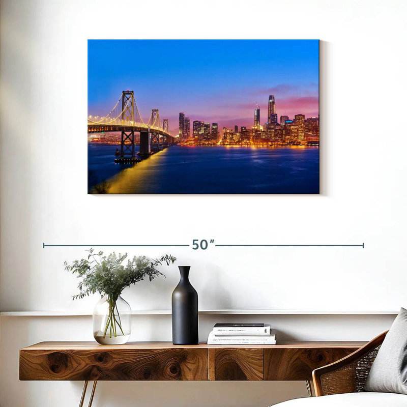 San Francisco Sunrise Skyline, H 24 po x l 36 po