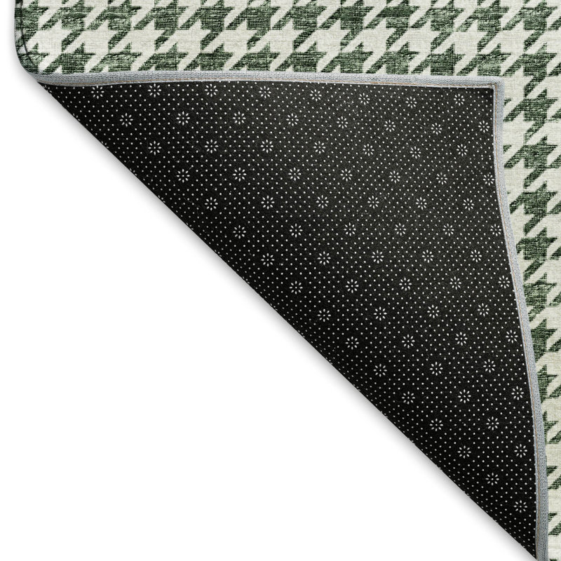 Tapis vert de qualité supérieure lavable à la machine AMF137 Paullette, Rectangle de 10 pi x 14 pi