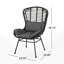 Chaise de patio grise avec support en fer et chaise d'extérieur Water-Linings en construction-120201909-120201911