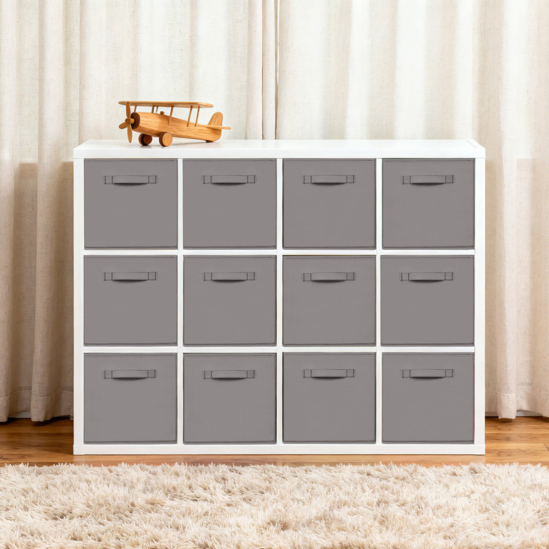 Cubes de rangement pliables durables pour l'organisation à la maison, Grey