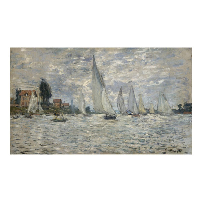 La régate à Argenteuil ca. 1874 par Claude Monet - Estampe numérique, H 16 po x l 20 po