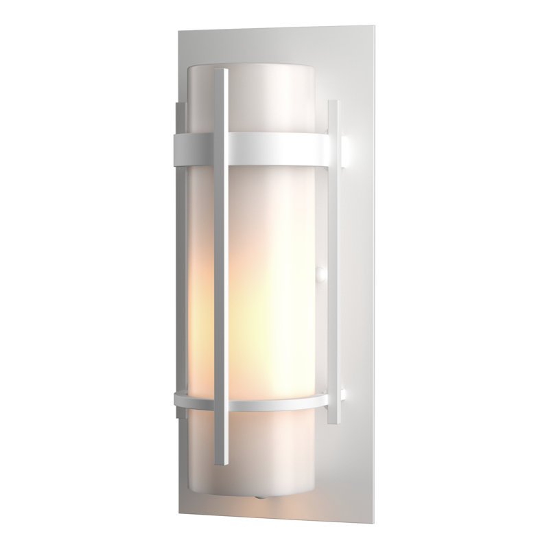 Banded Outdoor Flush Mount, 15.8" H x 7" W x 5.2" D, Coastal White