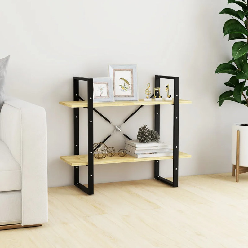 Anah Bookcase, Light Brown, 70cm H x 80cm W x 30cm D