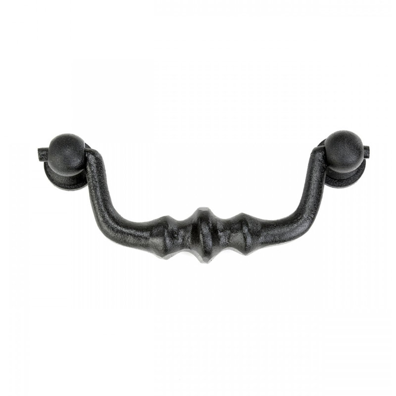 Drawer Wrought Iron Bail 4 1/8" Center to Center Drop Handle
