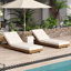 ENSEMBLE DE CHAISE LUNGE, BOIS ACACIA AVEC COUSSIN LUNGE - assorti disponible-2142937474