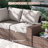 3 -Person Rattan Patio Safo With Cushions-118725420