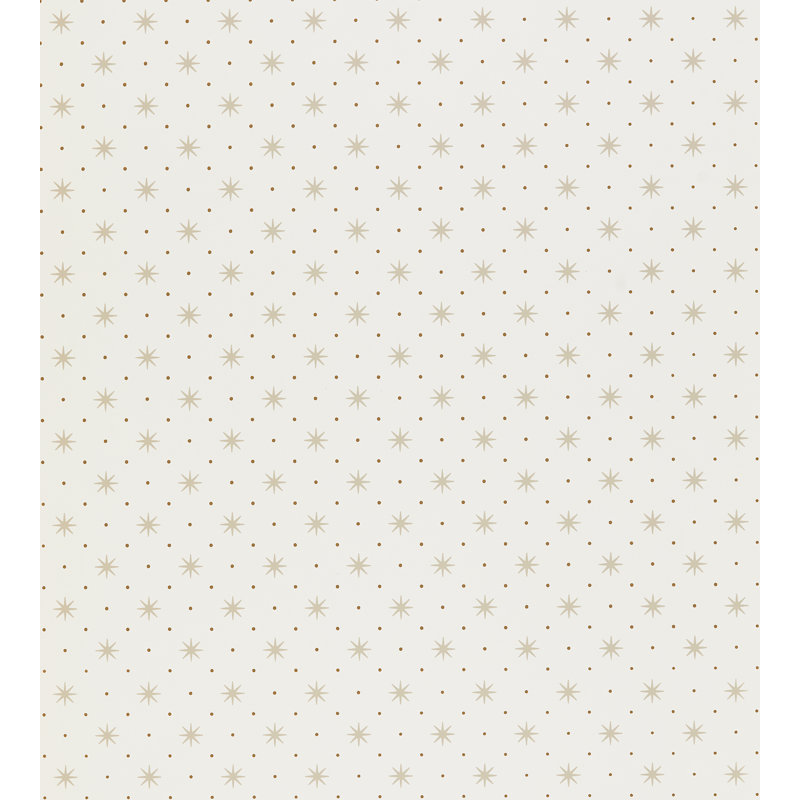Albert Hadley Wallpaper Roll, Blue & Gold on White