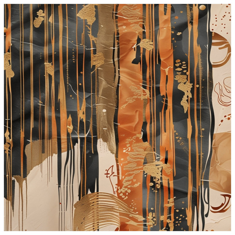 Textured Drip Abstract Blankets, 50in W x 60in H