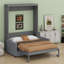 Lit escamotable mural Murphy avec coussin-25218106